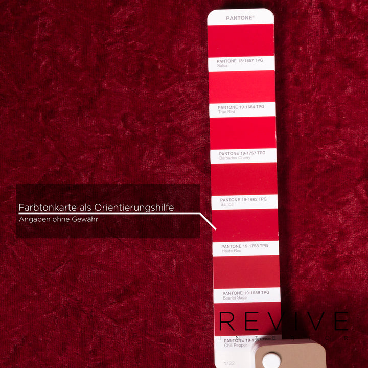 Bretz Gaudi Samt Sessel Rot #11803