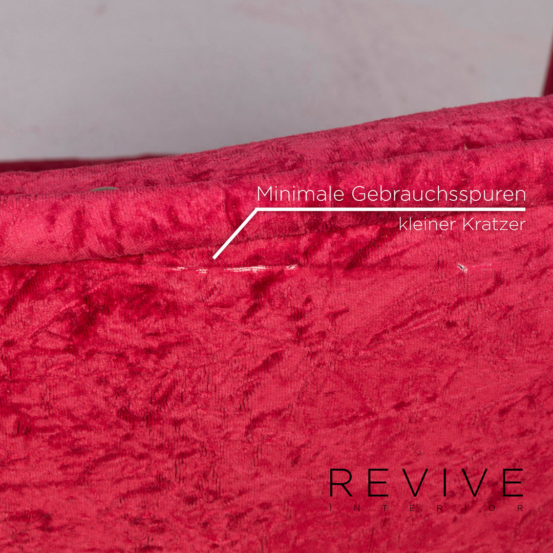 Bretz Gaudi Samt Sessel Rot #11803