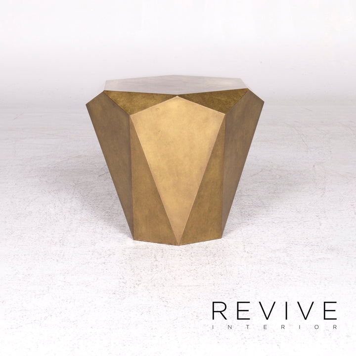 Bretz Stealth Metall Messing Partiniert Couchtisch Gold Diamant #9087