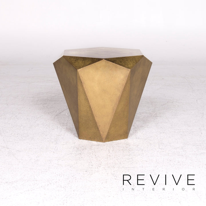 Bretz Stealth Metall Messing Partiniert Couchtisch Gold Diamant #9087