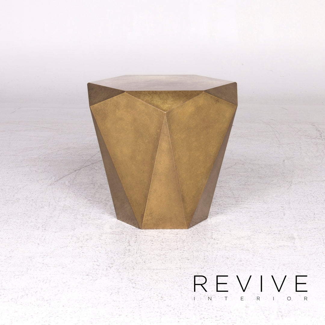 Bretz Stealth Metall Messing Partiniert Couchtisch Gold Diamant #9087