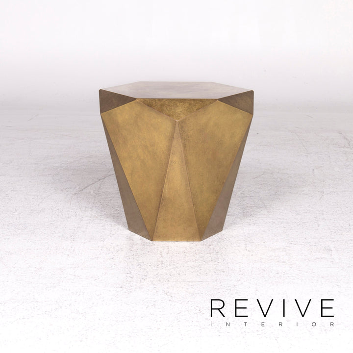 Bretz Stealth Metall Messing Partiniert Couchtisch Gold Diamant #9087