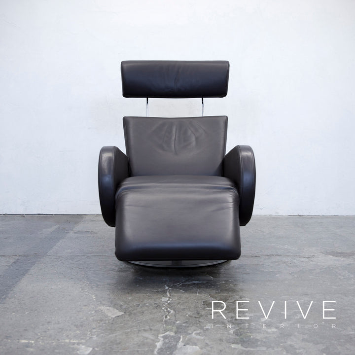 COR Fauteuil Cuir Marron Fonction Relax Moderne Cuir Véritable #3284