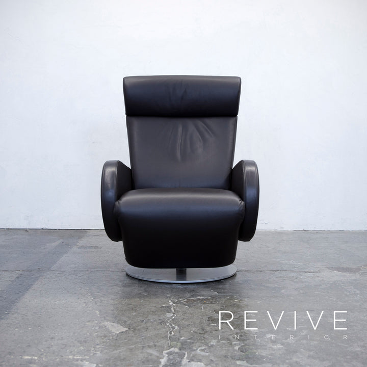 COR Fauteuil Cuir Marron Fonction Relax Moderne Cuir Véritable #3284
