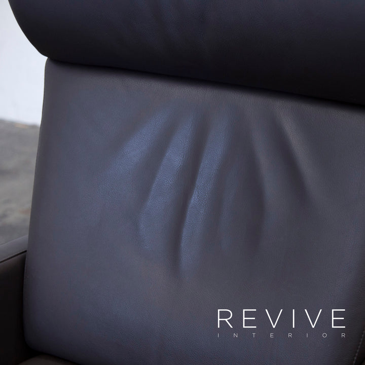 COR Fauteuil Cuir Marron Fonction Relax Moderne Cuir Véritable #3284