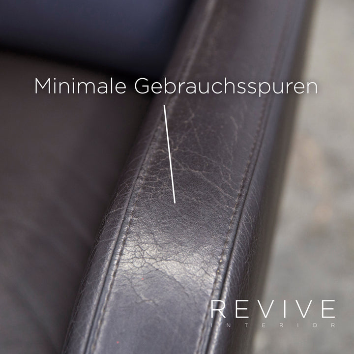 COR Fauteuil Cuir Marron Fonction Relax Moderne Cuir Véritable #3284