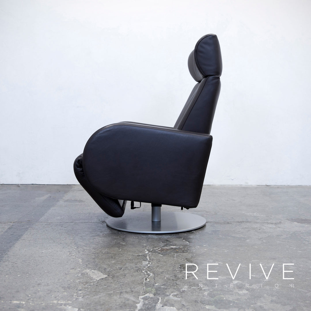 COR Fauteuil Cuir Marron Fonction Relax Moderne Cuir Véritable #3284