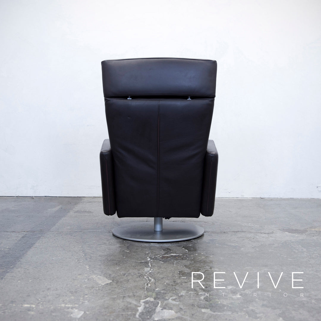 COR Fauteuil Cuir Marron Fonction Relax Moderne Cuir Véritable #3284