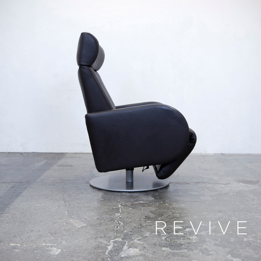 COR Fauteuil Cuir Marron Fonction Relax Moderne Cuir Véritable #3284