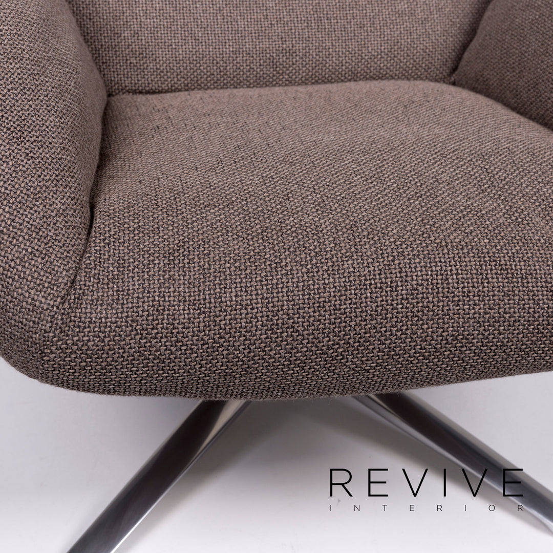Cor CORDIA Stoff Lounge Sessel Braun Schlamm Kippfunktion Relaxfunktion Funktion #10891