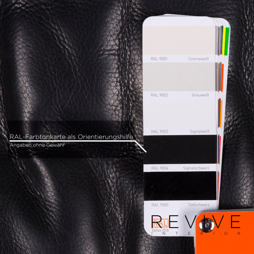 Cor Conseta Leder Sessel Schwarz #11315