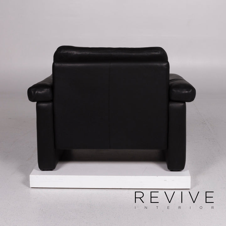 Cor Conseta Leder Sessel Schwarz #11315