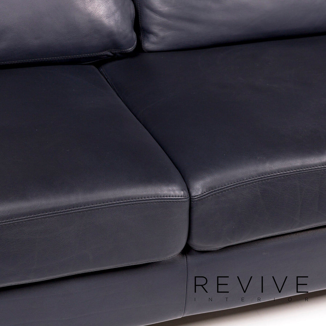 Cor Conseta Sofa Blue Dark Blue Two Seater Couch #11025