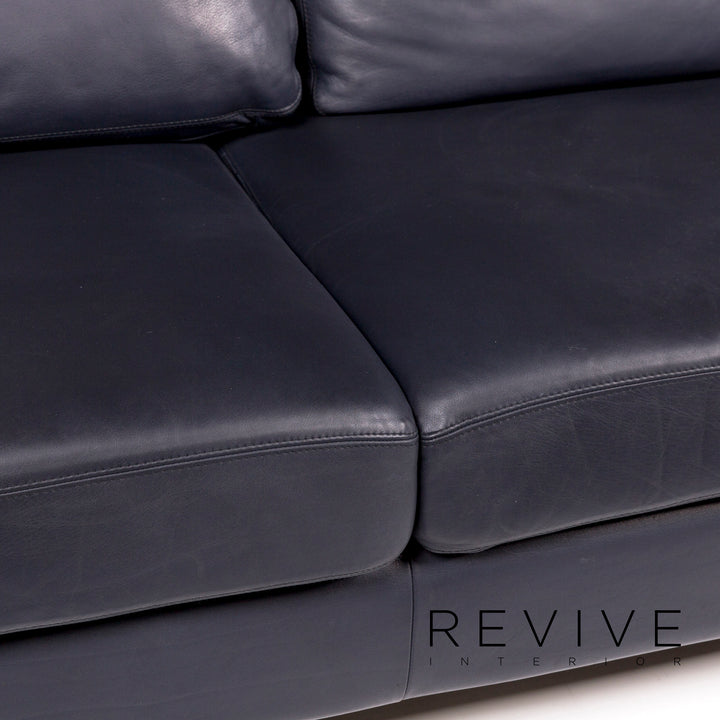 Cor Conseta Sofa Blue Dark Blue Two Seater Couch #11025