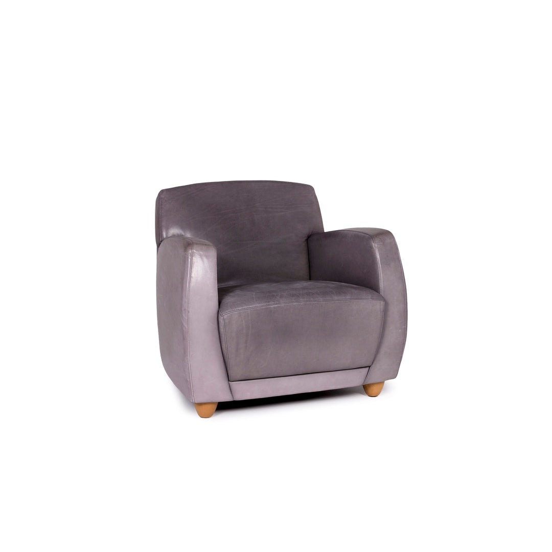 Cor Dio Leder Sessel Grau #11265