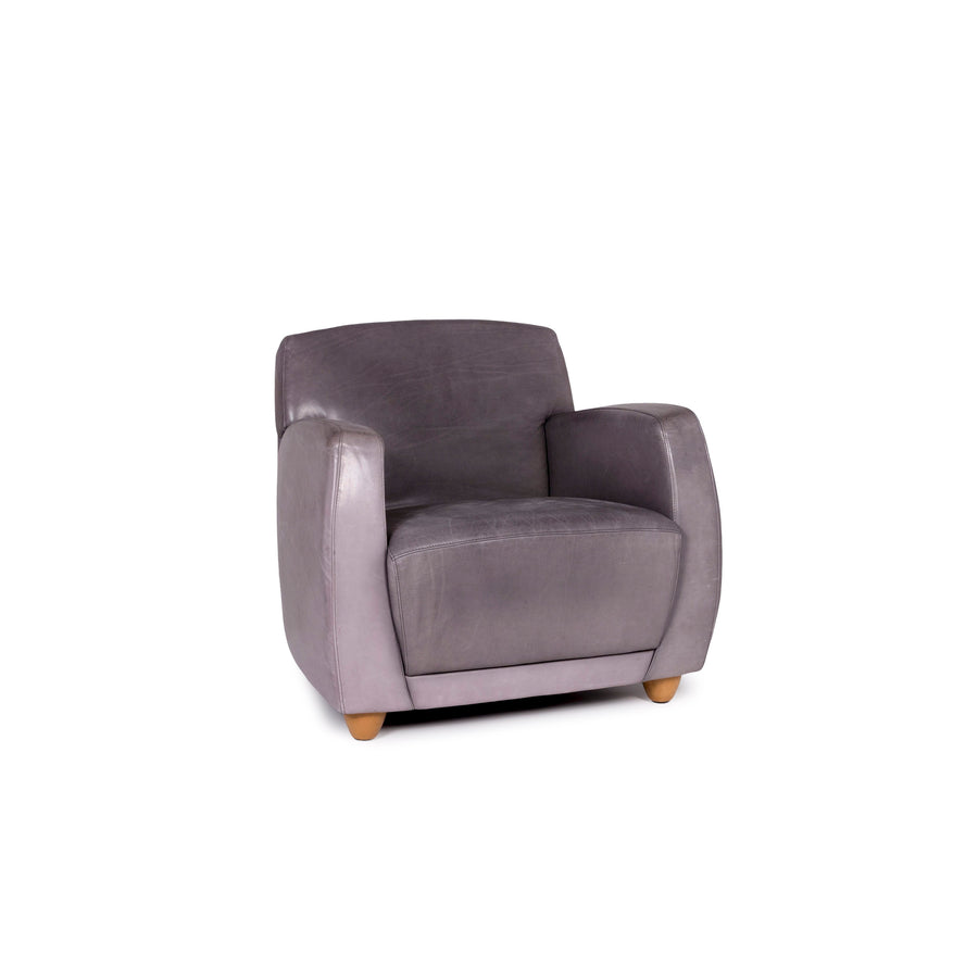 Cor Dio Leder Sessel Grau #11265