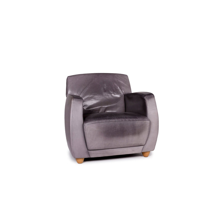 Cor Dio Leder Sessel Grau #11266
