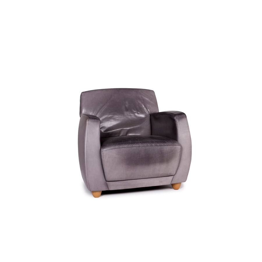 Cor Dio Leder Sessel Grau #11266