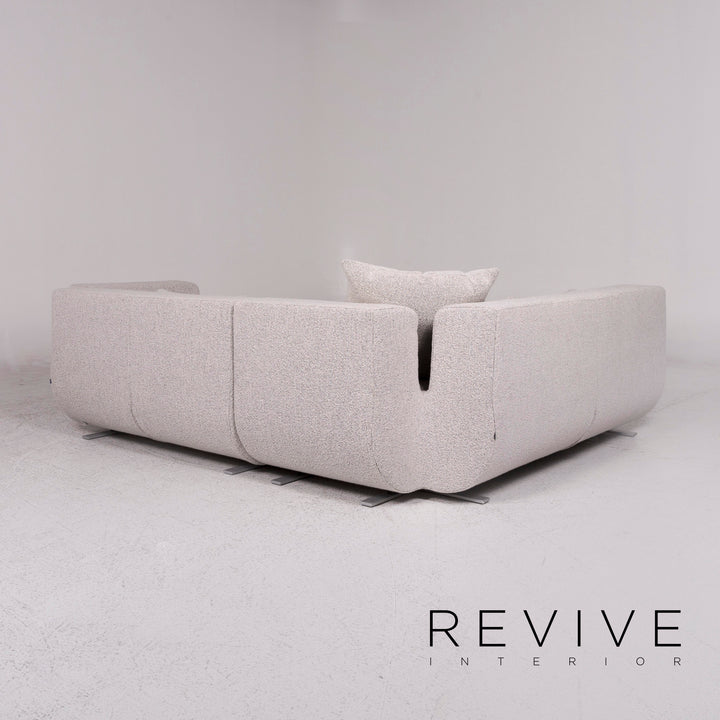 Cor Nuba Stoff Ecksofa Grau Sofa Couch #10093