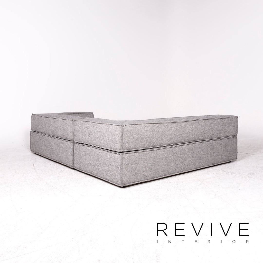Cor Trio Designer Stoff Ecksofa Elemente Grau Dreisitzer Zweisitzer Couch #8777