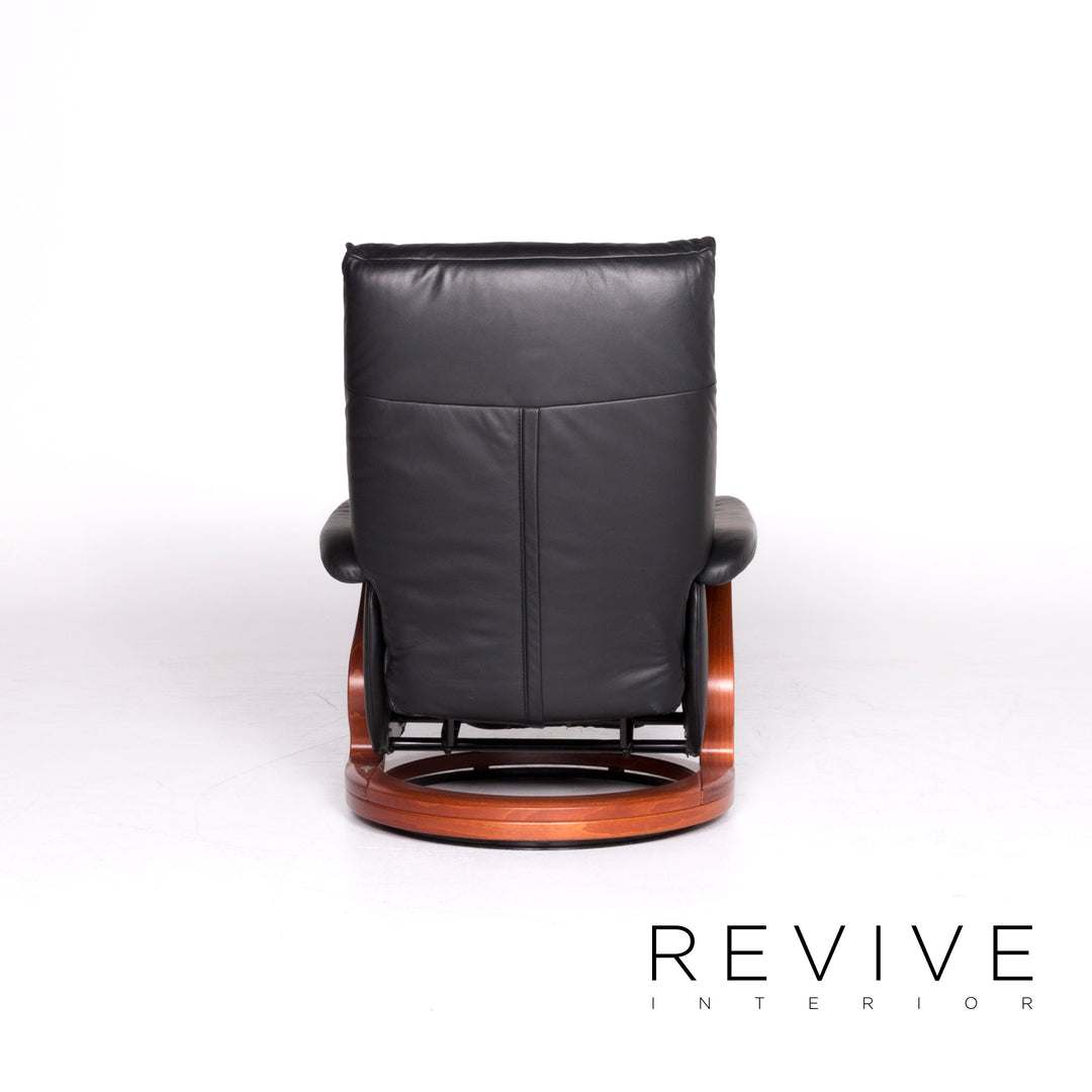 Himolla – ensemble de canapés design en cuir, fauteuil noir, canapé deux places, #8923