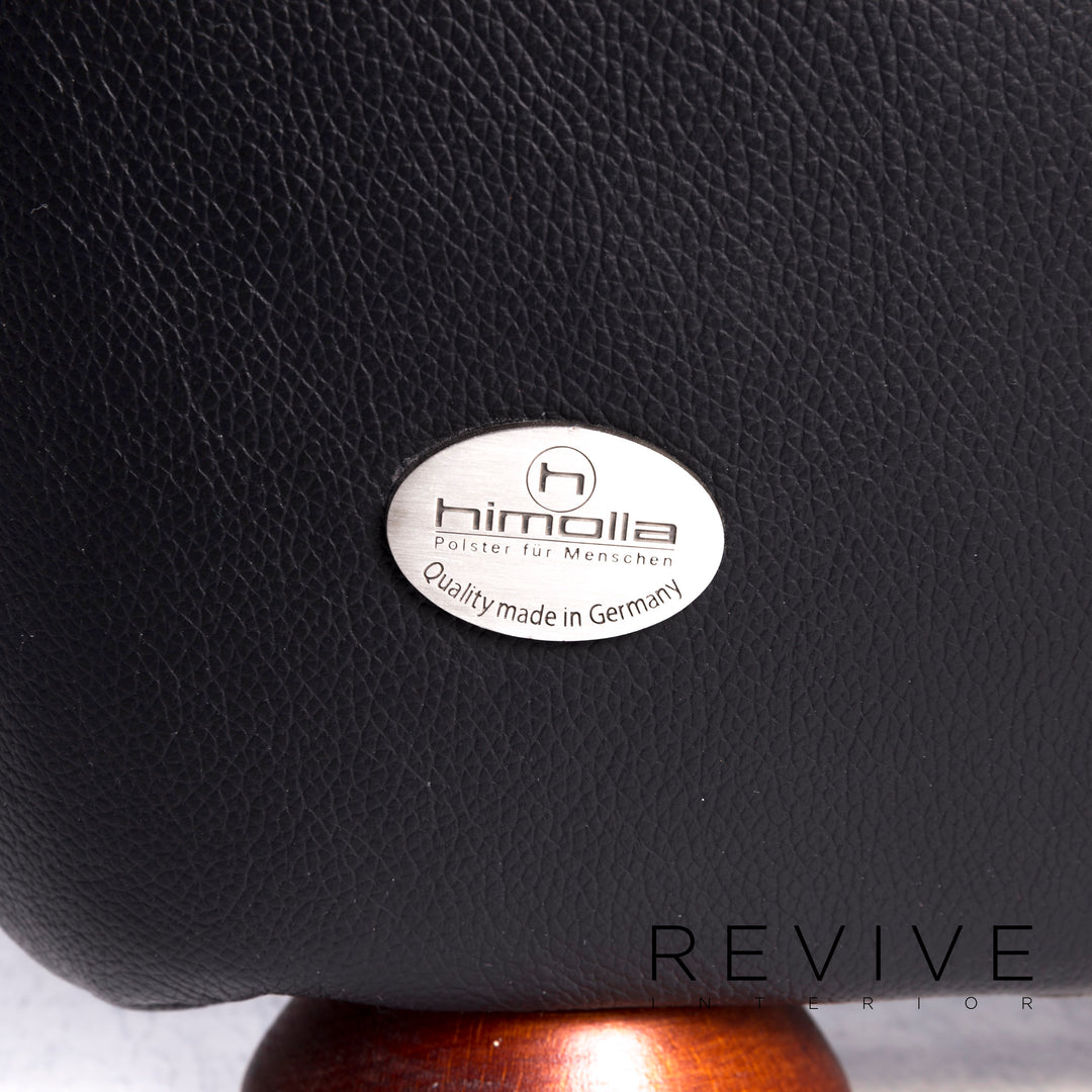 Himolla – ensemble de canapés design en cuir, fauteuil noir, canapé deux places, #8923