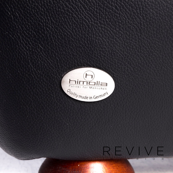 Himolla – ensemble de canapés design en cuir, fauteuil noir, canapé deux places, #8923