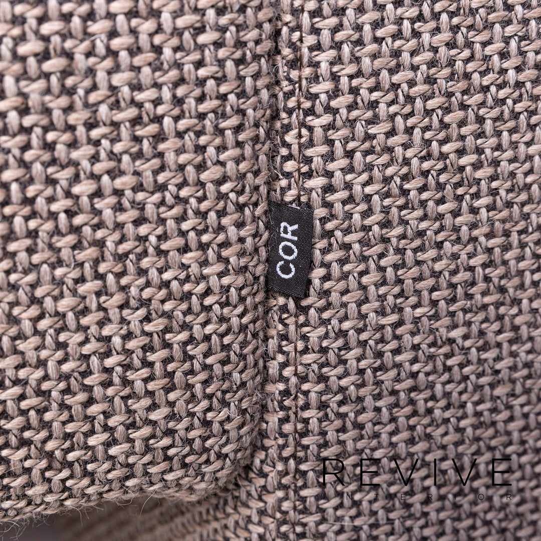 Fauteuil en tissu Cor Conseta marron marron clair #12026