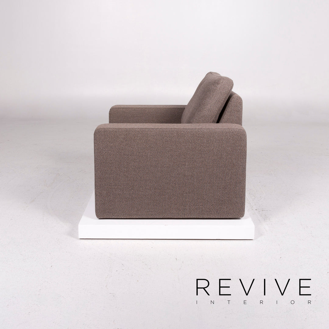 Fauteuil en tissu Cor Conseta marron marron clair #12026