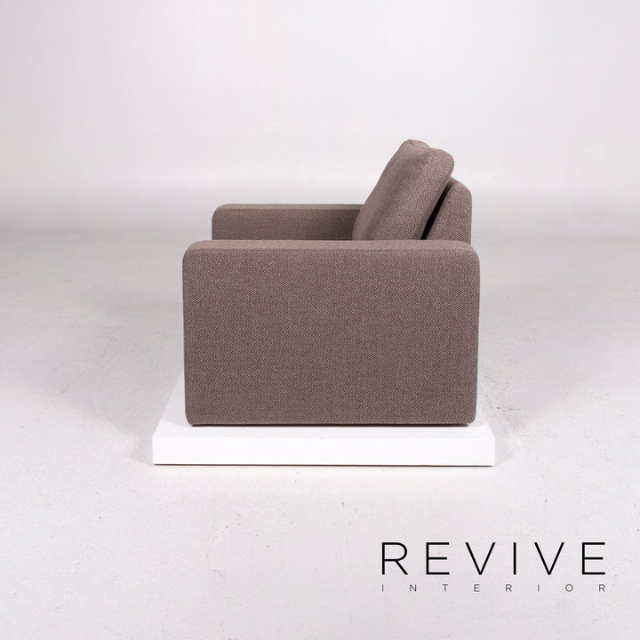 Fauteuil en tissu Cor Conseta marron marron clair #12026