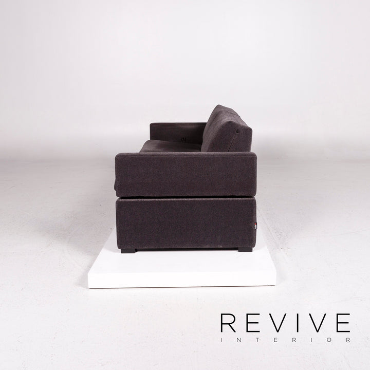 Brühl & Sippold Tomo Samt Stoff Sofa Garnitur 1x Dreisitzer 1x Hocker #12103