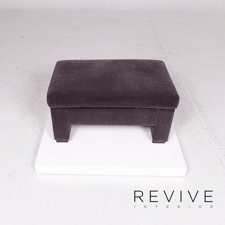 Brühl & Sippold Tomo Samt Stoff Sofa Garnitur 1x Dreisitzer 1x Hocker #12103