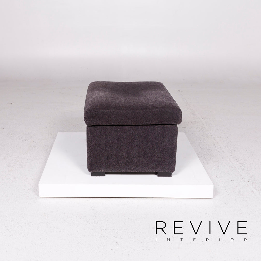 Brühl & Sippold Tomo Samt Stoff Sofa Garnitur 1x Dreisitzer 1x Hocker #12103