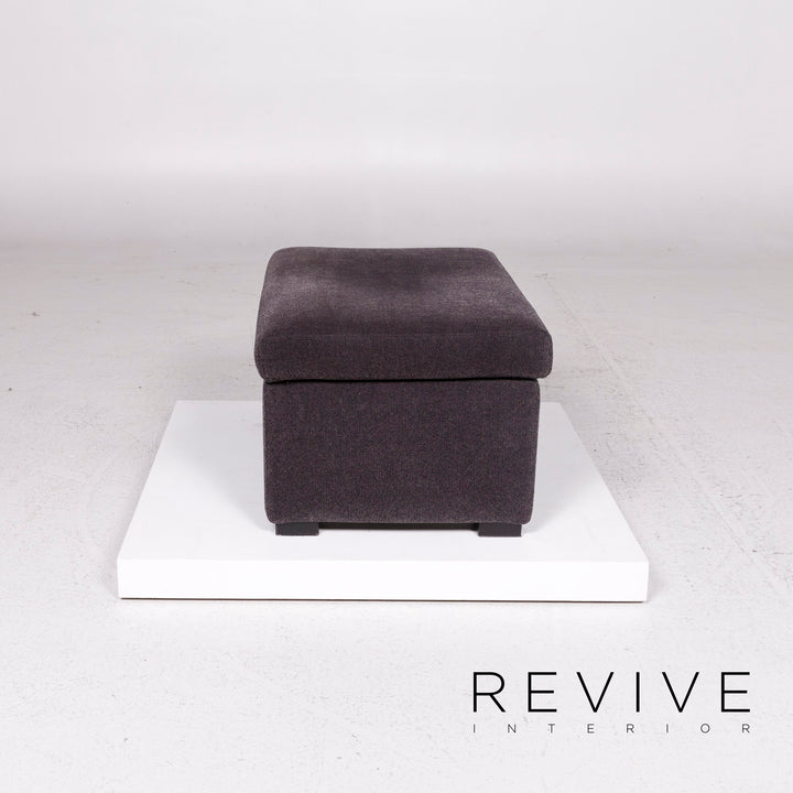 Brühl & Sippold Tomo Samt Stoff Sofa Garnitur 1x Dreisitzer 1x Hocker #12103