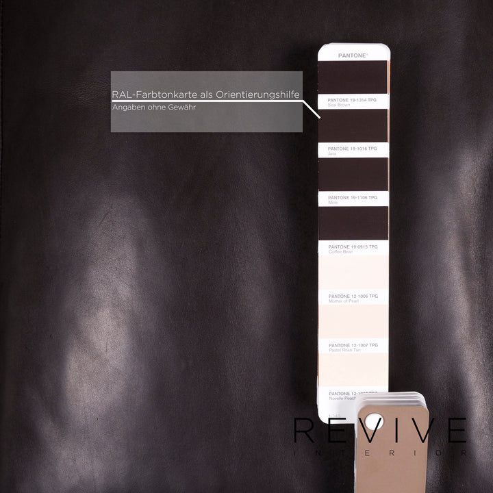 Brühl & Sippold Alba Canapé en cuir Marron Marron foncé Canapé 2 places #12195