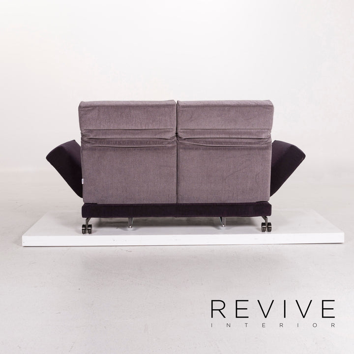 Brühl & Sippold Moule Stoff Sofa Lila Mehrfarbig Schlaffunktion Schlafsofa Couch #12197