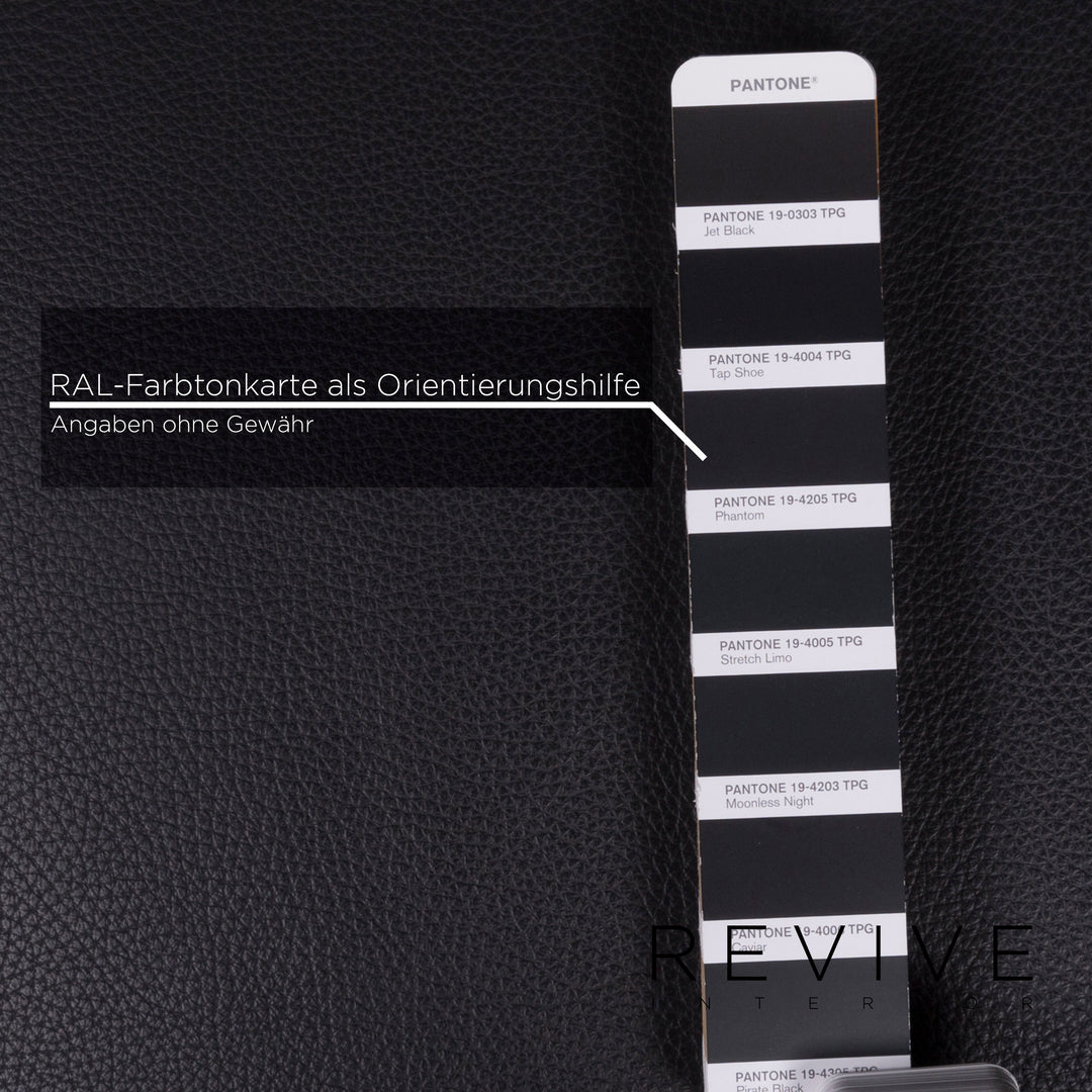 Brühl & Sippold Roro Leder Sessel Garnitur Schwarz Sofa inkl. Funktion #11786