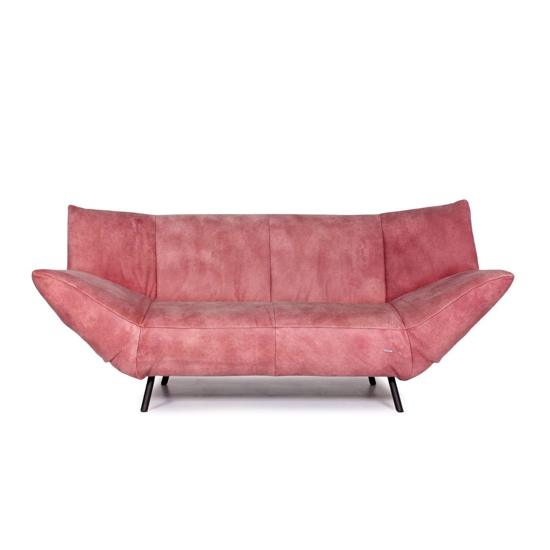 Koinor Leder Sofa Rosé Zweisitzer Couch #10527