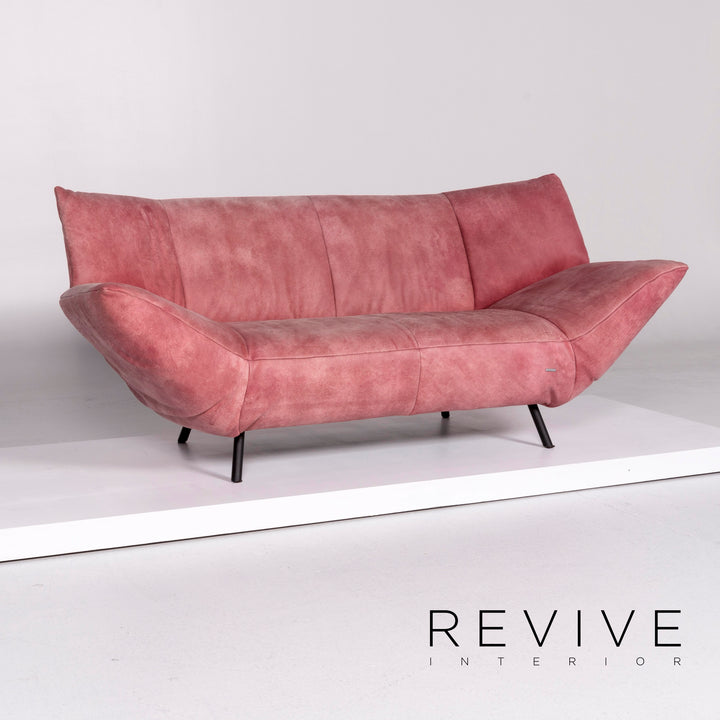Koinor Leder Sofa Rosé Zweisitzer Couch #10527