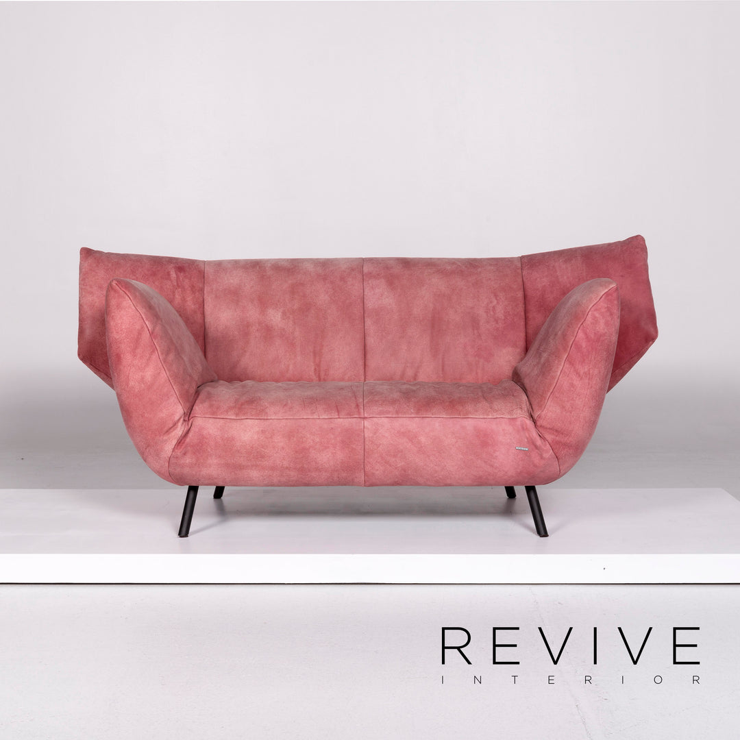 Koinor Leder Sofa Rosé Zweisitzer Couch #10527