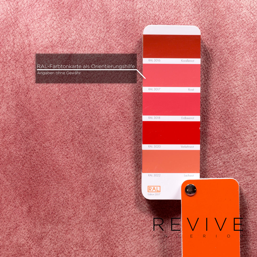 Koinor Leder Sofa Rosé Zweisitzer Couch #10527