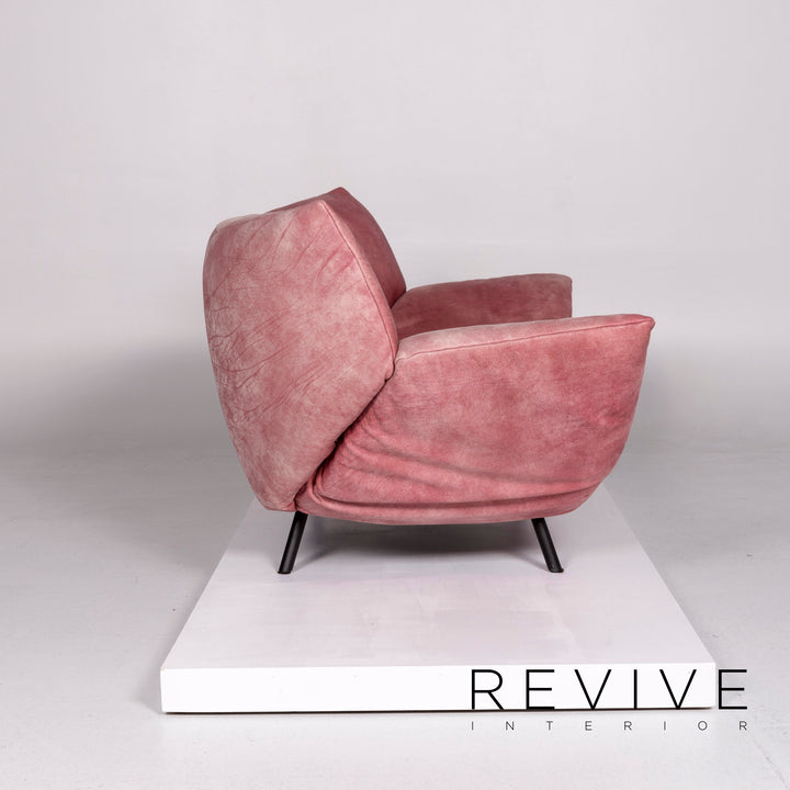 Koinor Leder Sofa Rosé Zweisitzer Couch #10527