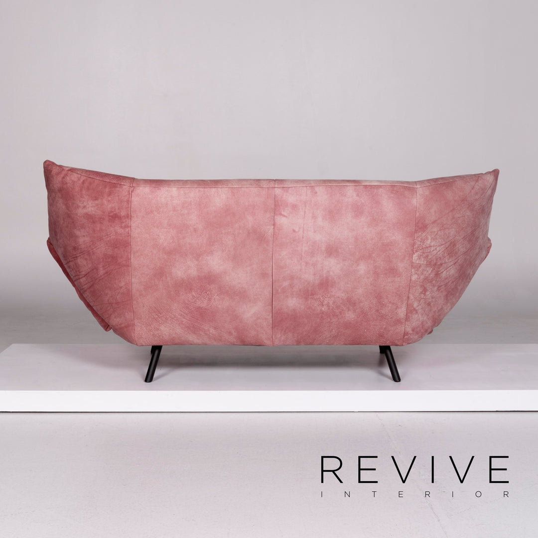 Koinor Leder Sofa Rosé Zweisitzer Couch #10527