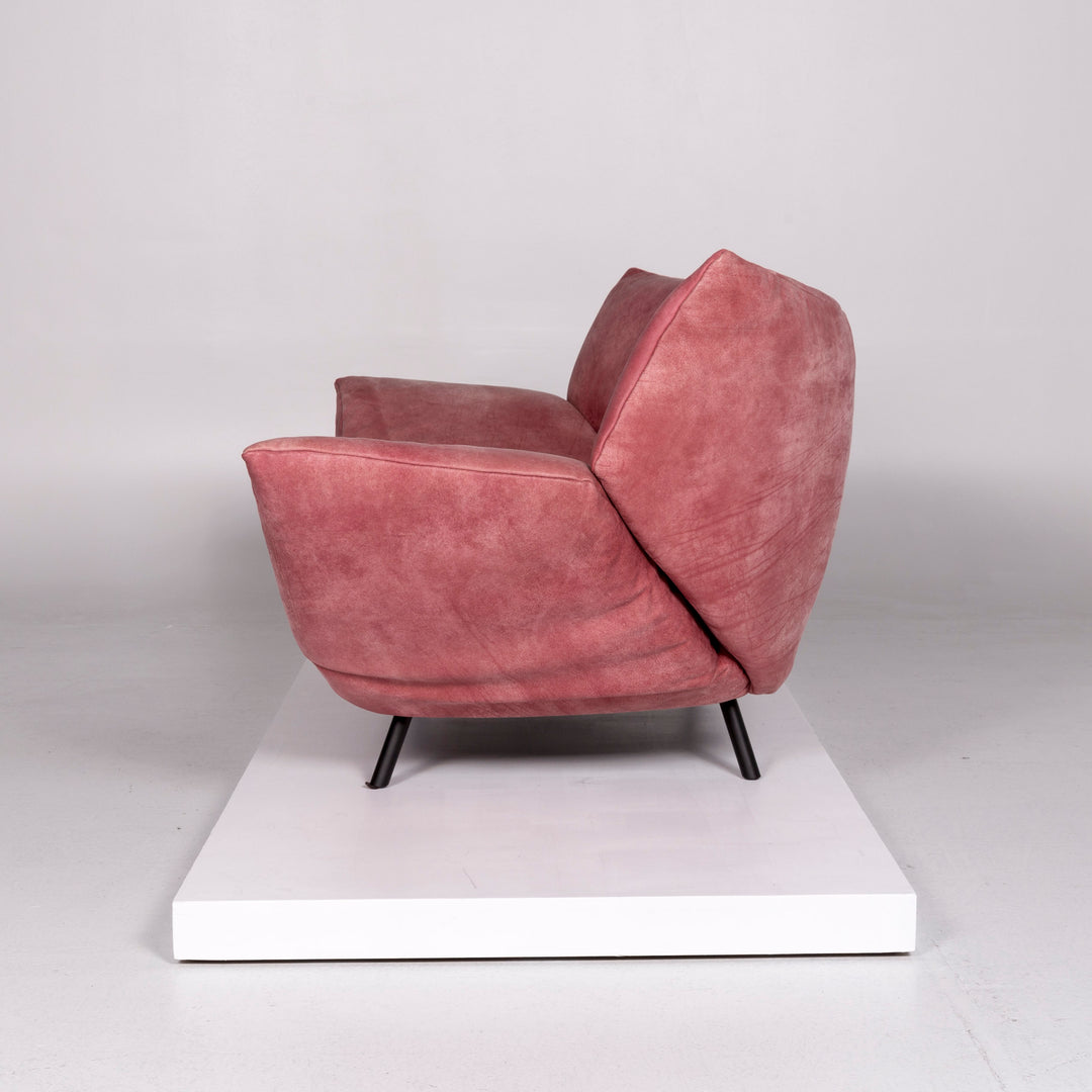 Koinor Leder Sofa Rosé Zweisitzer Couch #10527