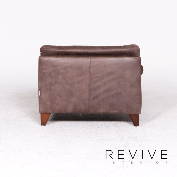 Machalke Diego Leather Armchair Brown by Teun Van Zanten Genuine Leather Chair #8656