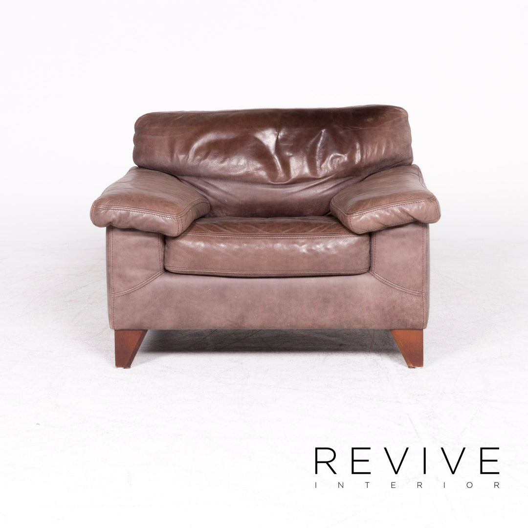 Machalke Diego Leather Armchair Brown by Teun Van Zanten Genuine Leather Chair #8658