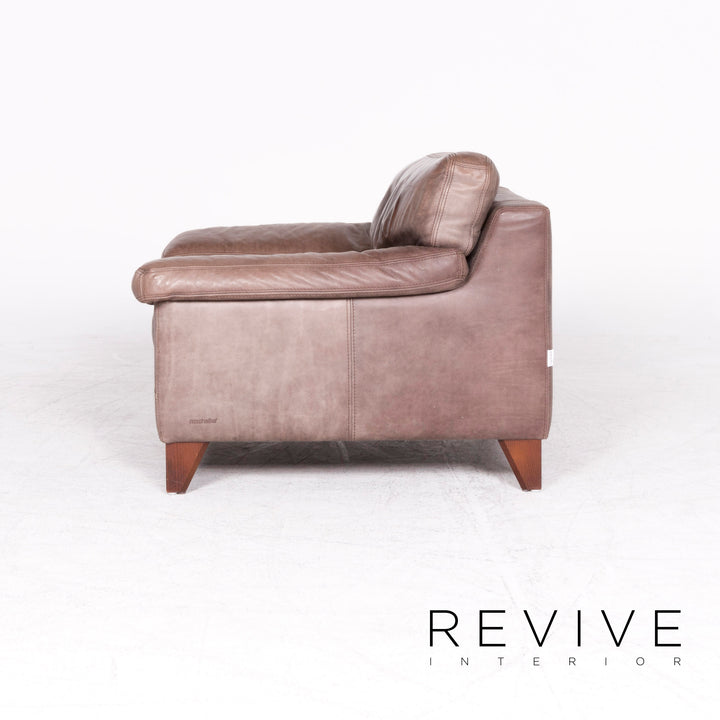Machalke Diego Leather Armchair Brown by Teun Van Zanten Genuine Leather Chair #8658