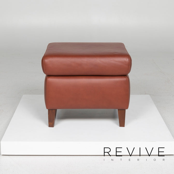 Machalke Leder Hocker Braun #11566