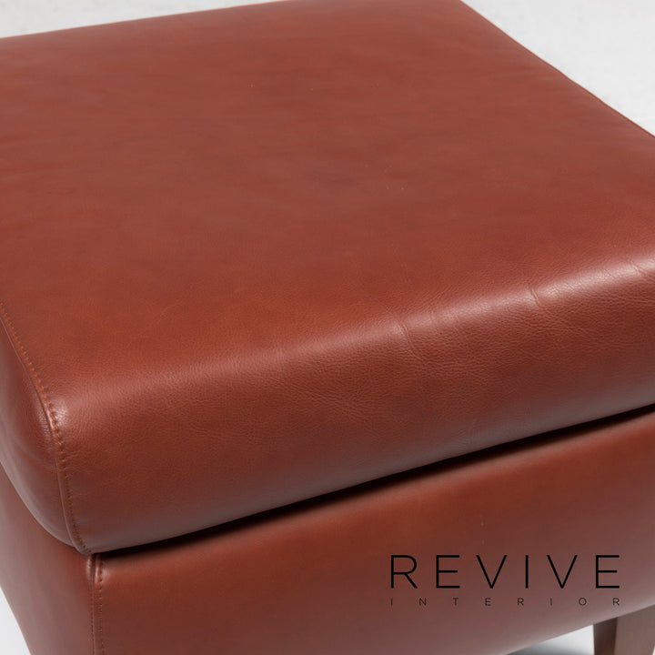 Machalke Leder Hocker Braun #11566