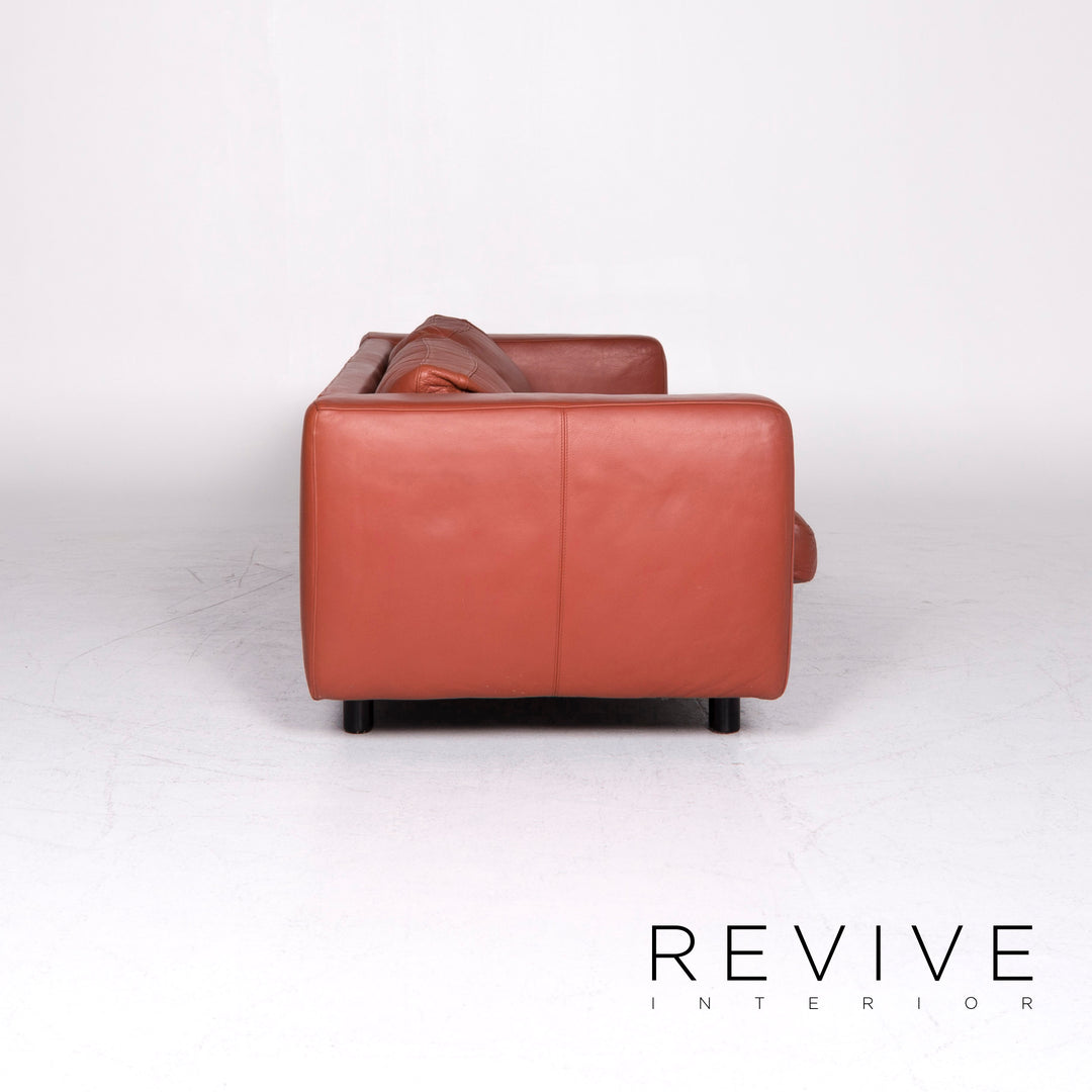 Machalke Valentino Leder Sofa Braun Rostbraun Zweisitzer Couch #8876